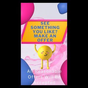 Like what you see but not the price? Make me an offer! 😊